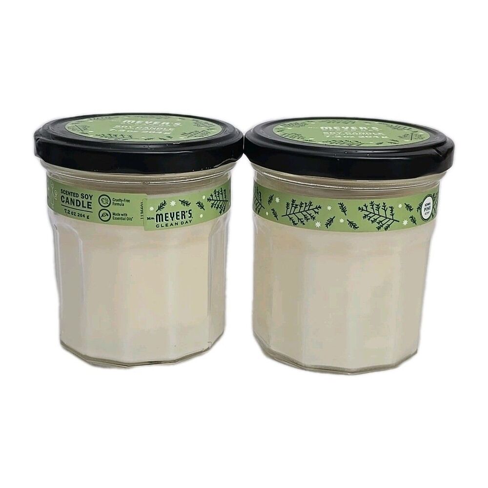 Mrs. Meyer's Clean Day Soy Candle, Iowa Pine 7.2 Ounce 2-PACK New